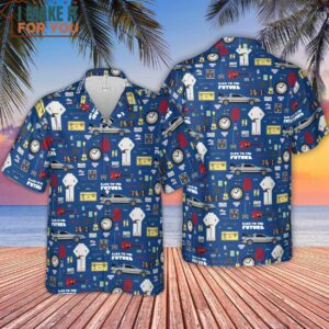 Back to the Future Pattern Hawaiian Shirt 4