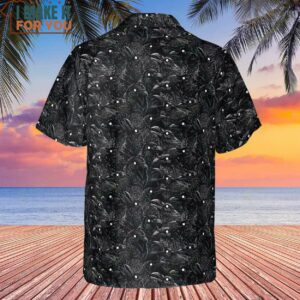 Black Raven Pattern Hawaiian Shirt 3