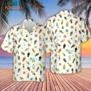 Breaking Bad in Pixels Pattern Hawaiian Shirt 4