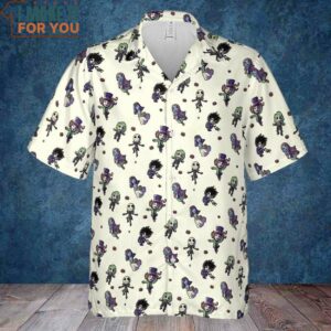 Buttons Characters Pattern Hawaiian Shirt 2