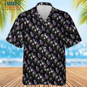 Buttons Characters Halloween Pattern Hawaiian Shirt 2