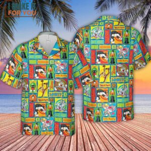 Cartoon Characters Looney Toons Button Down Shirt 4