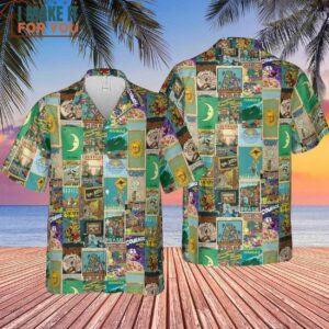 Cartoon Movie Posters in Vintage style Hawaiian Shirt 4