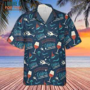 Catalina Wine Mixer Pattern Hawaiian Shirt 2