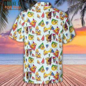 Catdog 90s Cartoon Pattern Hawaiian Shirt 3