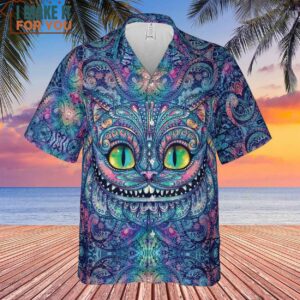 Cheshire Cat Alice In Wonderland Hawaiian Shirt 2