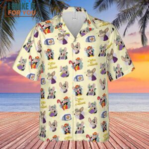 Chuck E Cheese Pattern Hawaiian Shirt 2