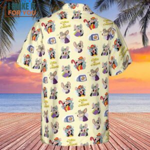 Chuck E Cheese Pattern Hawaiian Shirt 3
