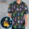 Clowns Popcorn Killer Klowns from Outer Space Pattern Hawaiian Shirt, Mens Tropical Shirt