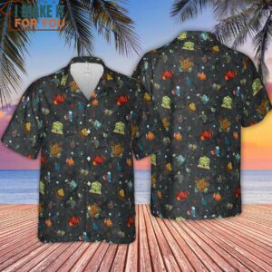 Class Dices DND Pattern Hawaiian Shirt 4
