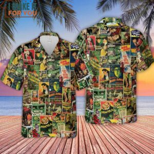 Classic Bela Lugosi Monster Movie Monsters Hawaiian Shirt 4
