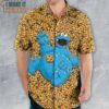 Cookie Monster Hawaiian Shirt, Mens Tropical Shirt