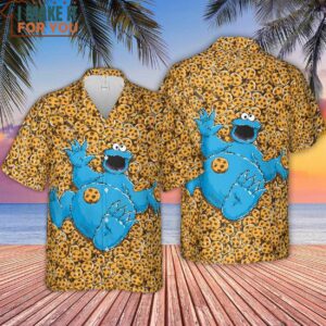 Cookie Monster Hawaiian Shirt 4