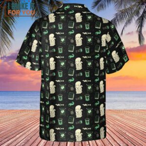 Cthulhu HP Lovecraft Miskatonic University Hawaiian Shirt 3
