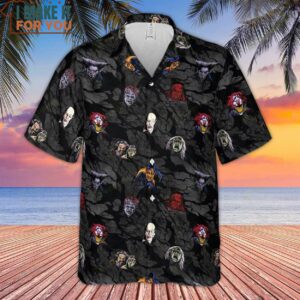 Cult Movie Characters Ghastly Grinner Nosferatu Hawaiian Shirt 2