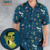 Cute Spooky Classic Monster Hawaiian Shirt, Funny Aloha Shirts for Men