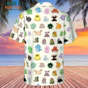 Cute Monsters H P Lovecraft Hawaiian Shirt 3