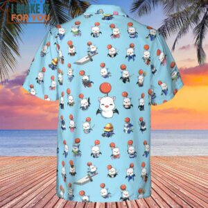 Cute Moogle Final Fantasy Hawaiian Shirt 3