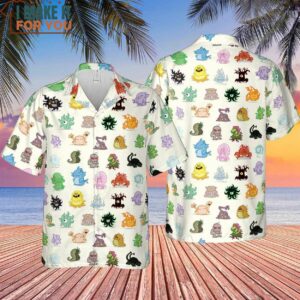 Cute Monsters H P Lovecraft Hawaiian Shirt 4