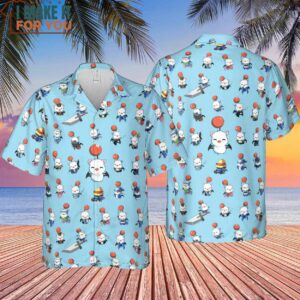 Cute Moogle Final Fantasy Hawaiian Shirt 4