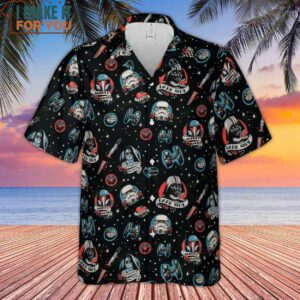 Dark Side Star Wars Pattern Hawaiian Shirt 2