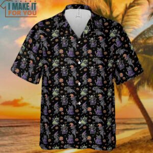 Cute Toothless Halloween Pattern Hawaiian Shirt 2