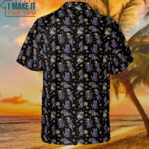 Cute Toothless Halloween Pattern Hawaiian Shirt 3