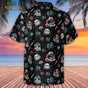 Dark Side Star Wars Pattern Hawaiian Shirt 3