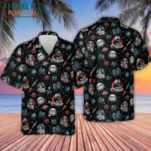 Dark Side Star Wars Pattern Hawaiian Shirt 4