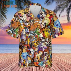 Dogs From Famous Cartoons Hawaiian Shirt 2
