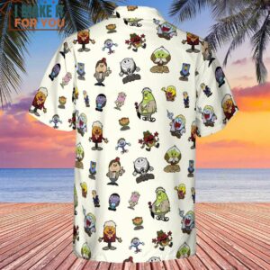 Doctor Who and Mr Men Pattern Hawaiian Shirt 3