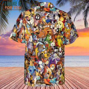 Dogs From Famous Cartoons Hawaiian Shirt 3