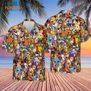Dogs From Famous Cartoons Hawaiian Shirt 4