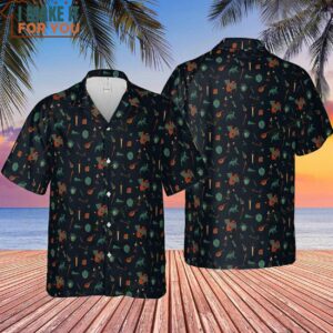 Dungeons and Dragons Items and Monsters Pattern Hawaiian Shirt 4