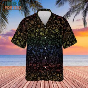 Dungeons and Dragons Tabletop RPG Pattern Hawaiian Shirt 2