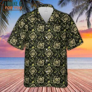 Facehugger Flower Pattern Alien Hawaiian Shirt 2