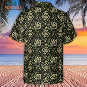 Facehugger Flower Pattern Alien Hawaiian Shirt 3
