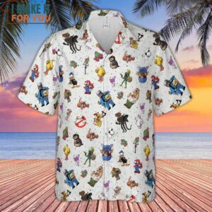 Famous Cartoon Characters Cosplay As Other Hawaiian Shirt 2