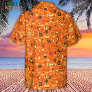 Fantastic Mr Fox Pattern Hawaiian Shirt 3