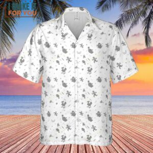 Final Fantasy Creatures Pattern Hawaiian Shirt 2
