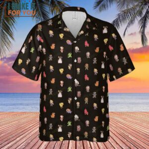 Final Fantasy Characters Pattern Hawaiian Shirt 2