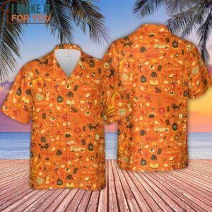 Fantastic Mr Fox Pattern Hawaiian Shirt 4