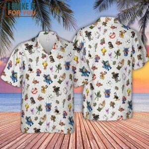 Famous Cartoon Characters Cosplay As Other Hawaiian Shirt 4