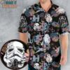 Floral Wars Dark Side Star Wars Pattern Hawaiian Shirt, Male Hawaiian Shirts for Sale