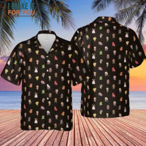 Final Fantasy Characters Pattern Hawaiian Shirt 4