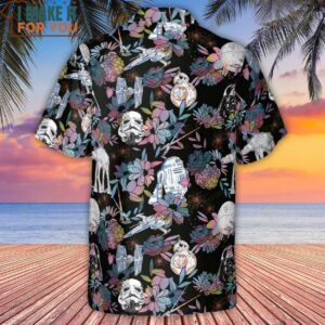 Floral Wars Dark Side Star Wars Pattern Hawaiian Shirt 3