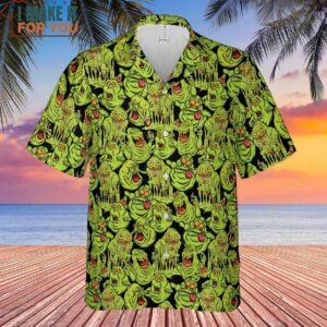 Funny Slimer Ghostbusters Hawaiian Shirt 2