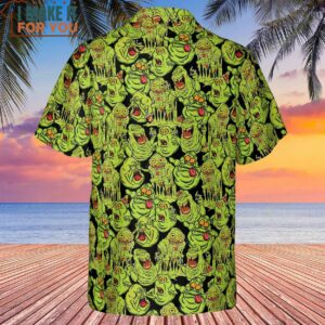 Funny Slimer Ghostbusters Hawaiian Shirt 3