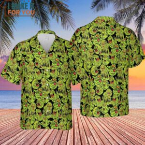 Funny Slimer Ghostbusters Hawaiian Shirt 4