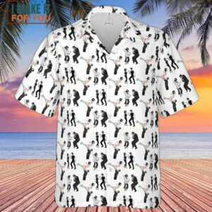 Frankenstein And Bride Dance Movies Dance Scene Mashup Hawaiian Shirt 2 1